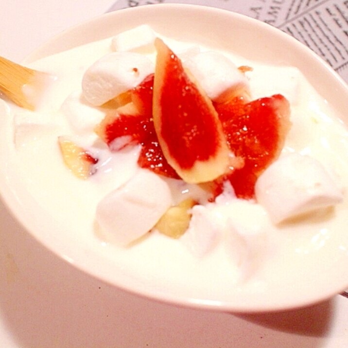 超簡単デザート 贅沢感アップ マシュマロヨーグルト レシピ 作り方 By Seika A 楽天レシピ